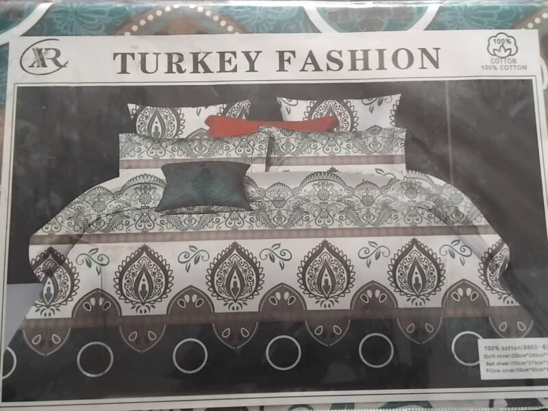 Drap de lit turkey-fashion - parure de lit 6 pièces