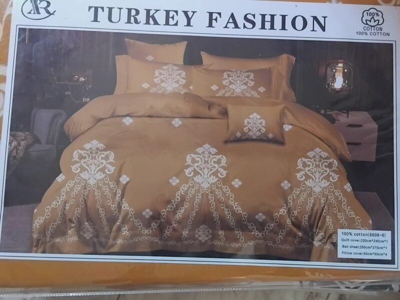 Drap de lit turkey-fashion - parure de lit 6 pièces